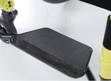 pedal do p&eacute; de cadeira de rodas manual de fibra de carbono