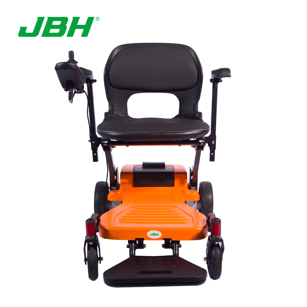 JBH Cadeira de rodas elétrica dobrável para viagens pesadas