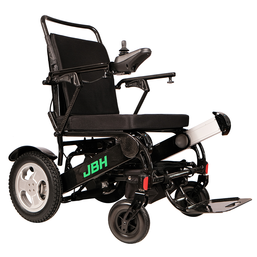 JBH Cadeira de rodas de fibra de carbono para idosos DC03