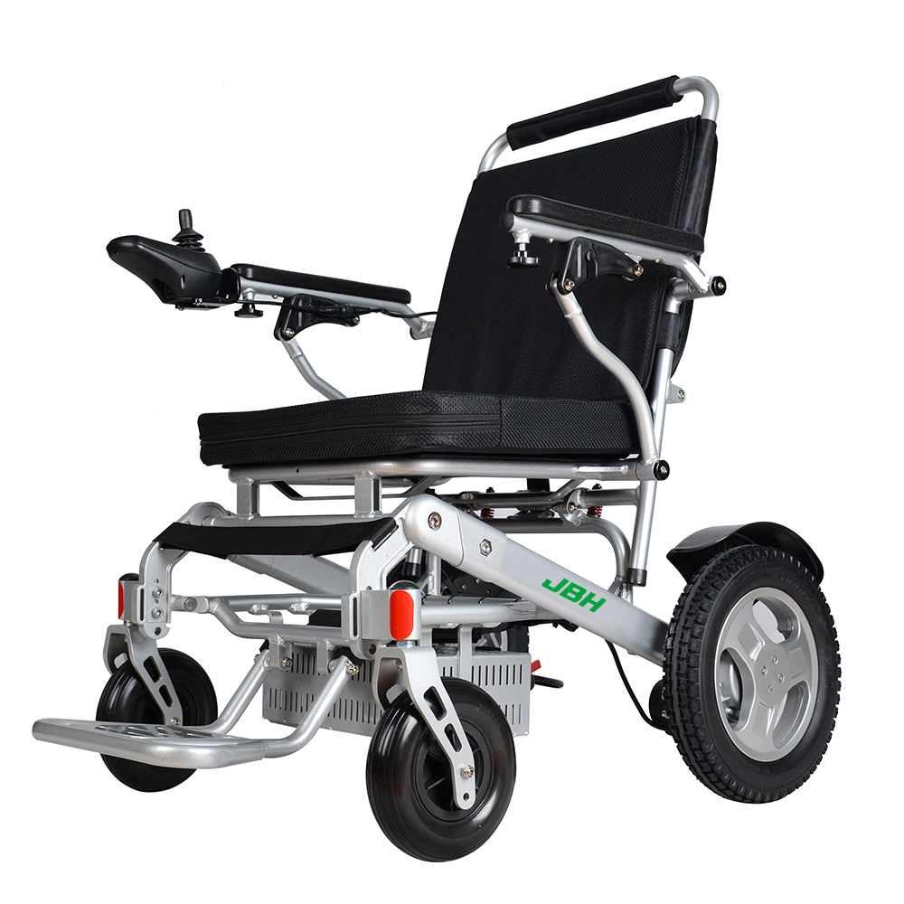 JBH Cadeira de rodas elétrica portátil dobrável interna