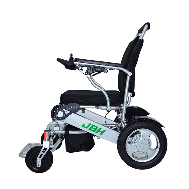 JBH Cadeira de rodas elétrica portátil dobrável para viagem
