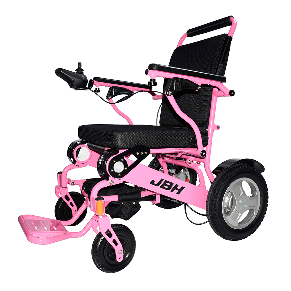 JBH rosa Intelligent poderoso alumínio Cadeira de rodas D09