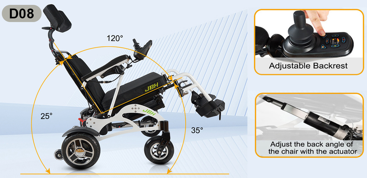 JBH Cadeira de rodas el&eacute;trica D08