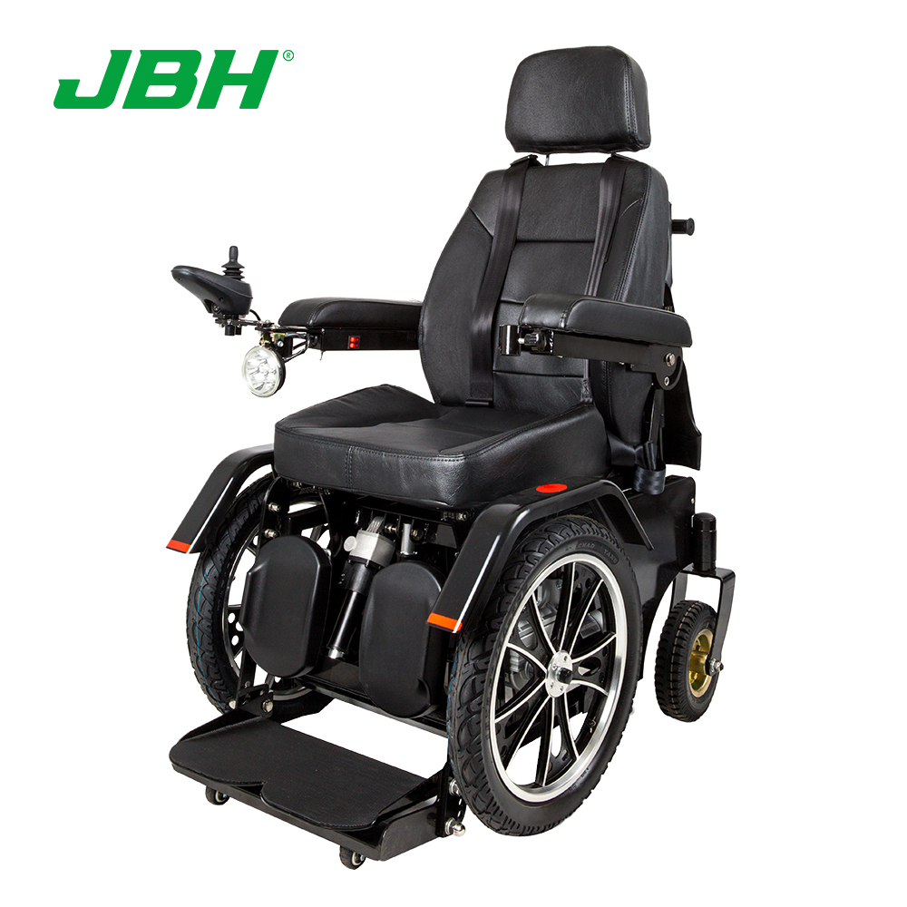 JBH Cadeira de rodas elétrica para serviço pesado ajustável interna