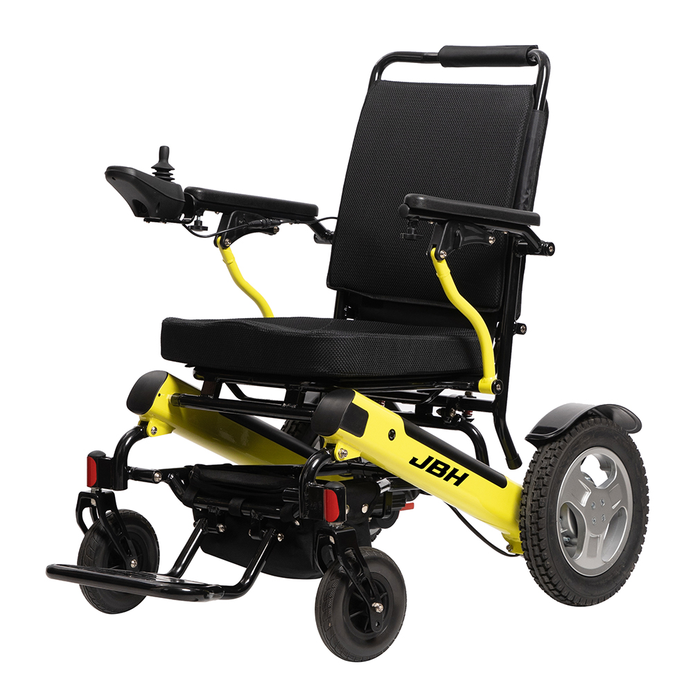 JBH ao ar livre Cadeira de rodas elétrica padrão dobrável
