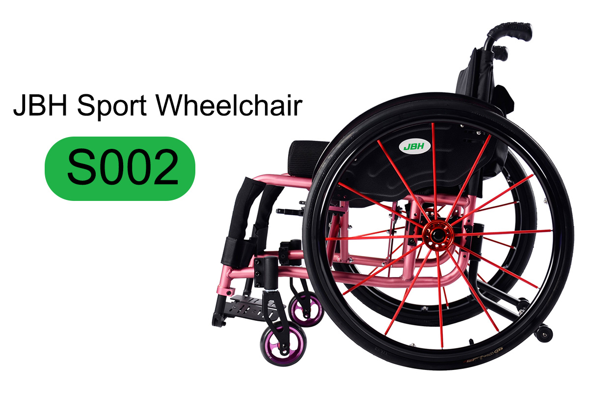 JBH Cadeia de rodas manual rosa S002 