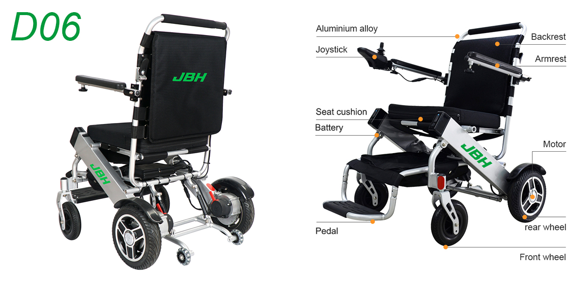 JBH Cadeira de rodas el&eacute;trica D06