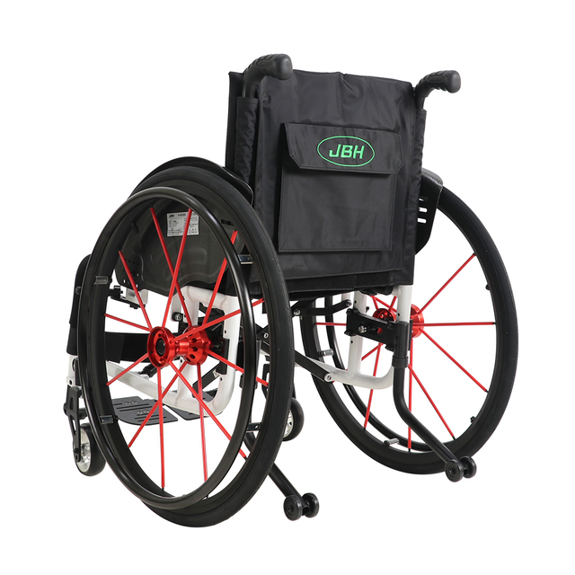 JBH Cadeira de rodas esportiva leve rosa S002