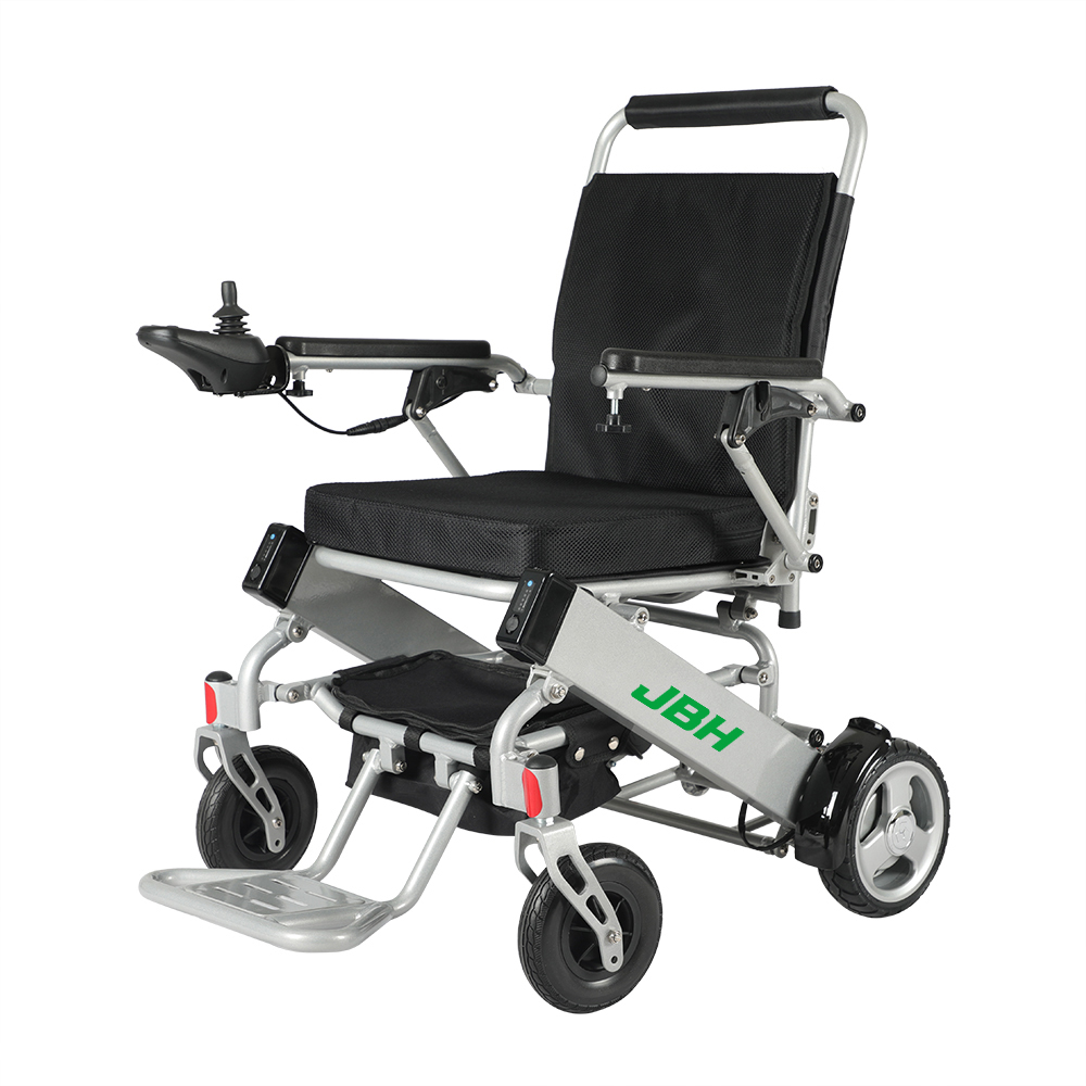 JBH Cadeira de rodas elétrica leve automática para ambientes externos