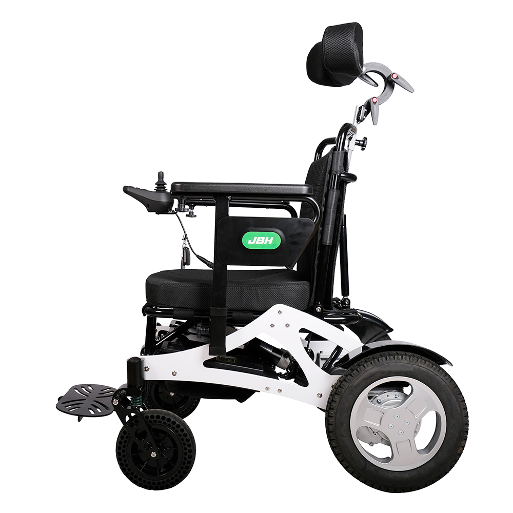JBH Cadeira de rodas elétrica dobrável interna para idosos