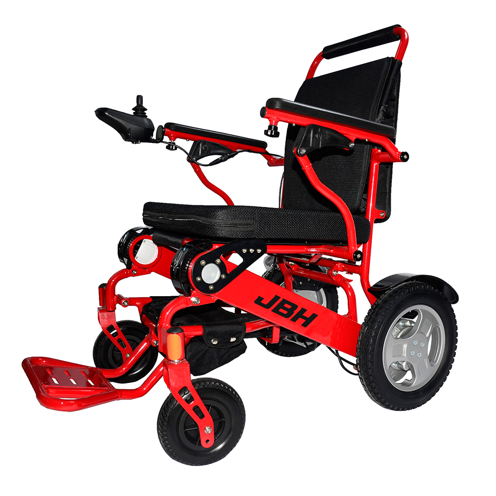 JBH Red Alumínio de alumínio elétrico Cadeira de rodas D09