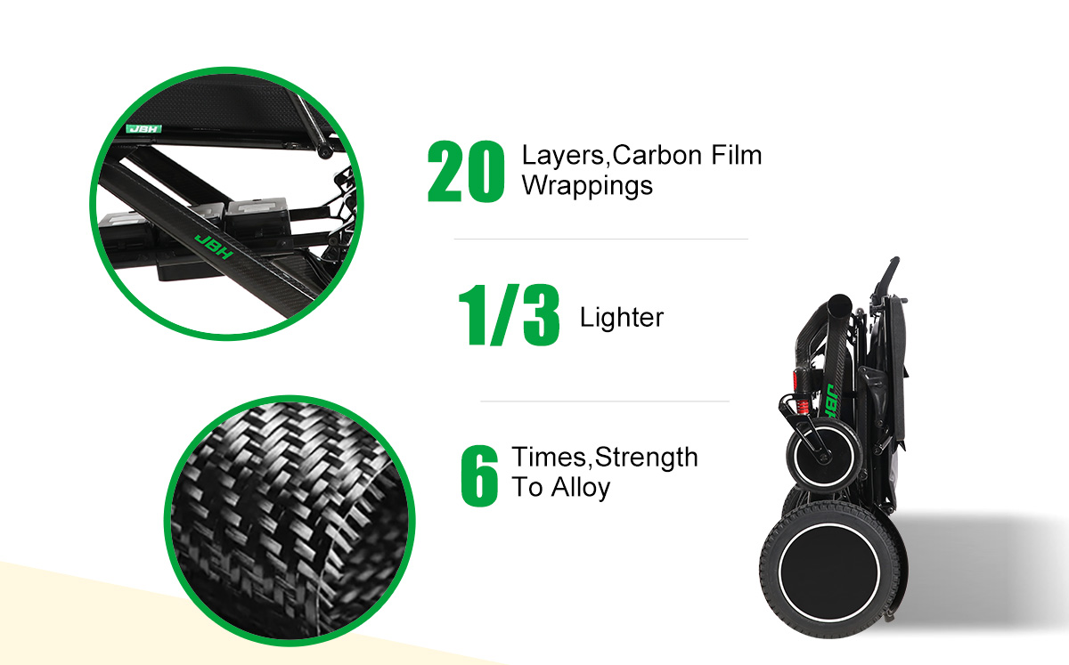 Cadeira de rodas de fibra de carbono DC07L