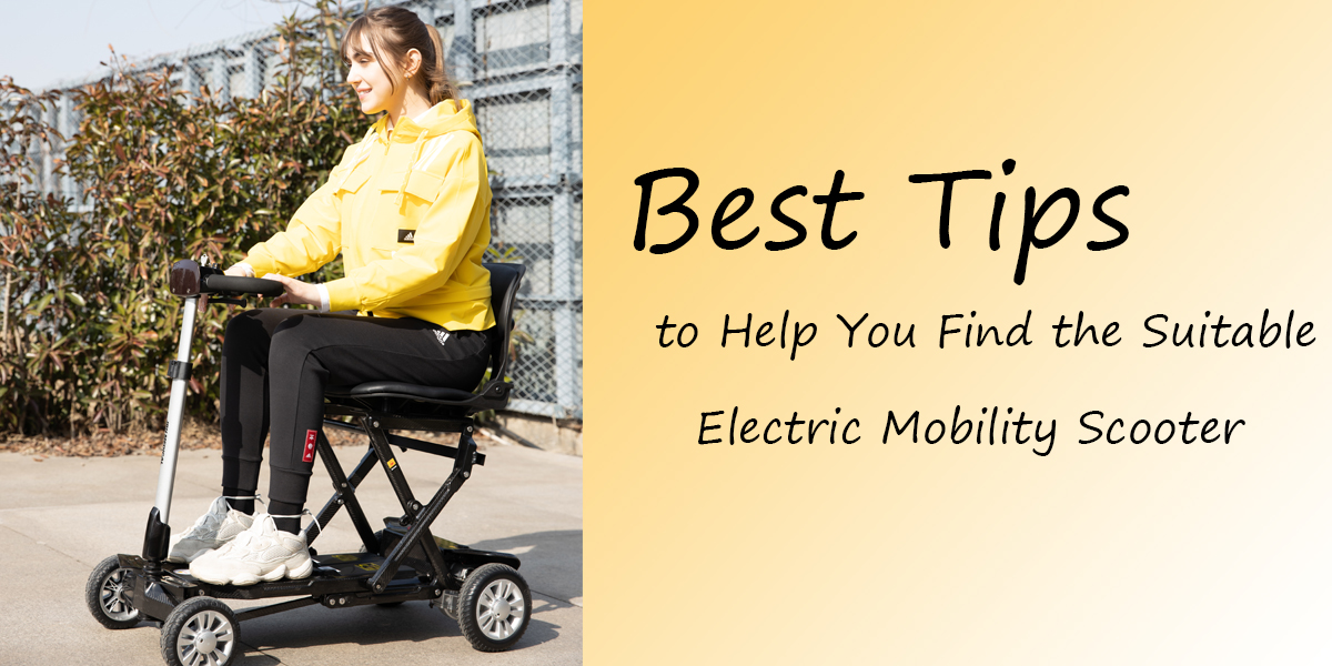 Melhores dicas para ajudá -lo a encontrar a scooter de mobilidade elétrica adequada