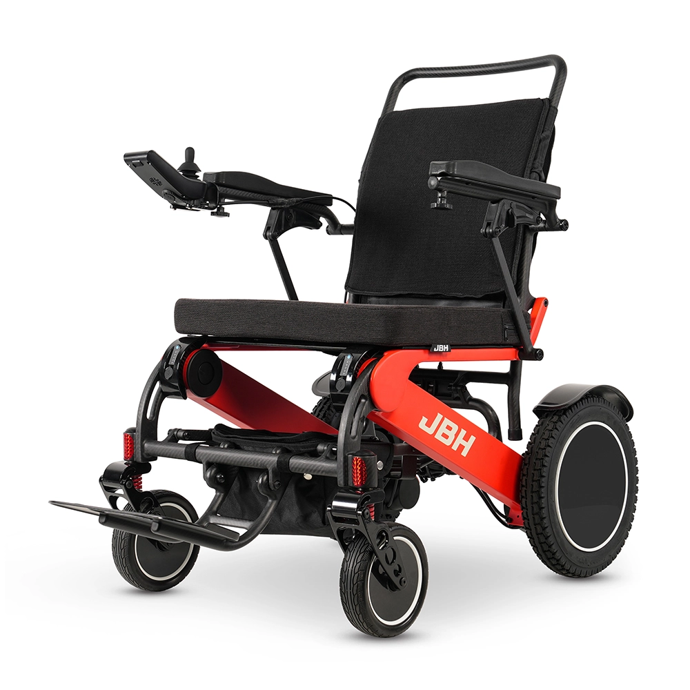 Cadeira de rodas de fibra de carbono ultraleve: equipamento dobrável para mobilidade para deficientes